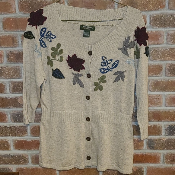 Eddie Bauer Sweaters - 🍁Eddie Bauer Autumn Leaves Sweater🍁